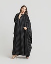 Striped Crepe Abaya